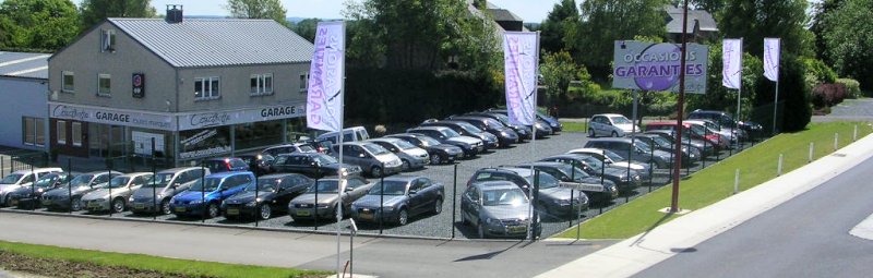 Vue de notre garage