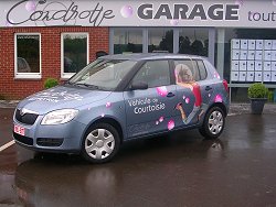 Véhicules de courtoisie mis à votre disposition